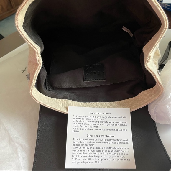 Deux Lux vegan leather & canvas backpack - Picture 5 of 7
